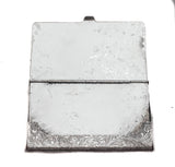 FINE ITALIAN 925 STERLING SILVER HANDMADE SWIRL ORNATE ENGRAVED CARD HOLDER