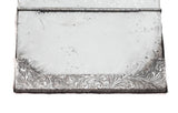 FINE ITALIAN 925 STERLING SILVER HANDMADE SWIRL ORNATE ENGRAVED CARD HOLDER