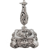 ITALIAN 925 STERLING SILVER HAND CHASED LEAF APPLIQUES ELEVEN LIGHT CANDELABRA