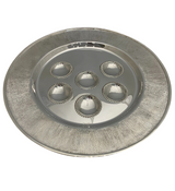 925 STERLING SILVER HANDMADE MODERN STRIATED SHINY SLEEK PASSOVER SEDER PLATE