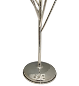 FINE ITALIAN 925 STERLING SILVER HANDMADE HAMMERED & SHINY 8 LIGHT CANDELABRA