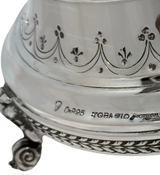 FINE TOPAZIO 925 STERLING SILVER HANDMADE ORNATE SLEEK 5 LIGHT CANDELABRA