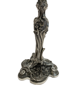 ITALIAN 925 STERLING SILVER HANDMADE HEAVY ORNATE FLORAL 10 LIGHT CANDELABRA