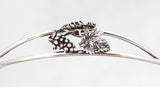 ITALIAN 925 STERLING SILVER & CRYSTAL HANDMADE SLEEK GRAPE ORNATE LIQUOR SET