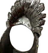 SMALL ITALIAN 925 STERLING SILVER HANDMADE DETAILED SWAN SINGLE SALT HOLDER