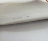 ITALIAN 925 STERLING SILVER HANDMADE GLOSSY MODERN FLUTED 7 X 9 PICTURE FRAME