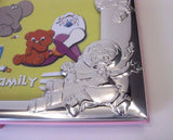 ITALIAN 925 STERLING SILVER ADORABLE BABY PINK KIDS PICTURE FRAME