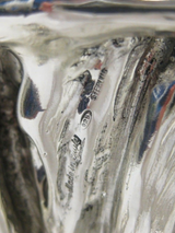 ITALIAN SILVER PLATED & MULTI COLOR ENAMEL CLOWN LIFTING WEIGHTS FIGURINE