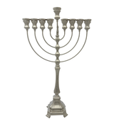 FINE 925 STERLING SILVER HANDMADE MODERN SHINY & SLEEK CLASSIC CHANUKAH MENORAH