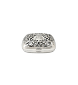 ANTIQUE GORHAM 925 STERLING SILVER HANDMADE MONOGRAM REPOUSSE ORNATE SNUFF BOX