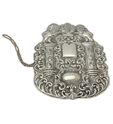 FINE 925 STERLING SILVER HANDMADE CHASED CROWN LION ORNATE TORAH BREASTPLATE