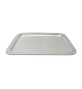 FINE ITALIAN 925 STERLING SILVER HANDMADE MODERN SHINY SLEEK RECTANGLE TRAY