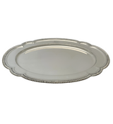 ANTIQUE GORHAM 925 STERLING SILVER HANDMADE MODERN TRIM SHINY SLEEK OVAL TRAY