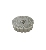 FINE ITALIAN 925 STERLING SILVER HANDMADE FLORAL APPLIQUE CHASED BESAMIM HOLDER