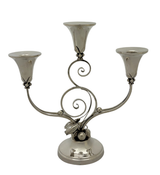 ANTIQUE ALPHONSE LA PAGLIA 925 STERLING SILVER JENSEN STYLE 3 LIGHT CANDELABRA