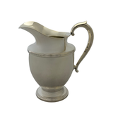 ANTIQUE FISHER 925 STERLING SILVER HANDMADE SHINY SLEEK FINISH WATER PITCHER