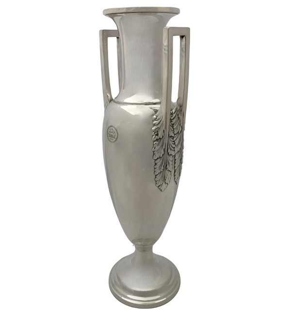 ART DECO DOMINICK & HAFF 925 STERLING SILVER HANDMADE 2 HANDLE TROPHY VASE