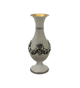 TOPAZIO 925 STERLING SILVER HANDMADE FLORAL SWAG SHINY SLEEK FLOWER BUD VASE