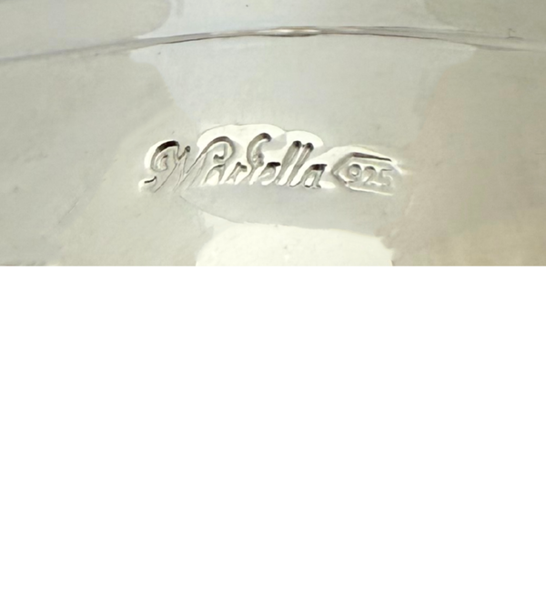 FINE 925 STERLING SILVER HANDMADE MODERN SHINY & SLEEK CLASSIC CHANUKAH MENORAH