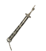 FINE 925 STERLING SILVER HANDMADE LACE CHASED ORNATE FINGER TORAH POINTER
