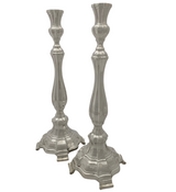 FINE 925 STERLING SILVER HANDMADE MODERN UNIQUE SHINY SLEEK GLOSSY CANDLESTICKS