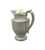 ANTIQUE FISHER 925 STERLING SILVER HANDMADE SHINY SLEEK FINISH WATER PITCHER