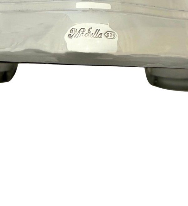 FINE 925 STERLING SILVER HANDMADE MODERN SHINY & SLEEK CLASSIC CHANUKAH MENORAH