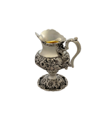 ANTIQUE 1936 STIEFF 925 STERLING SILVER HANDMADE CHASED REPOUSSE ROSE CREAMER