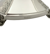 FINE 925 STERLING SILVER HANDMADE DIAMOND CUT & SHINY SLEEK ROUND CANDLESTICKS