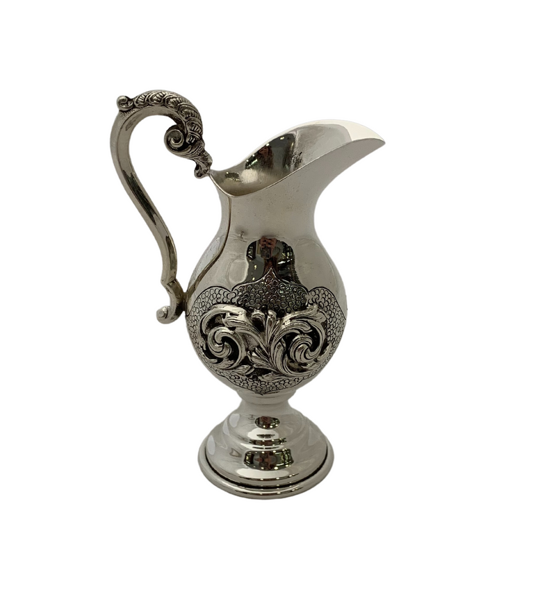 FINE TOPAZIO 925 STERLING SILVER HANDMADE LEAF APPLIQUE CHASED MAYIM ACHRUNIM