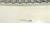 FINE 925 STERLING SILVER HANDMADE LEAF CHASED SWIRL ORNATE MATTE & SHINY MENORAH