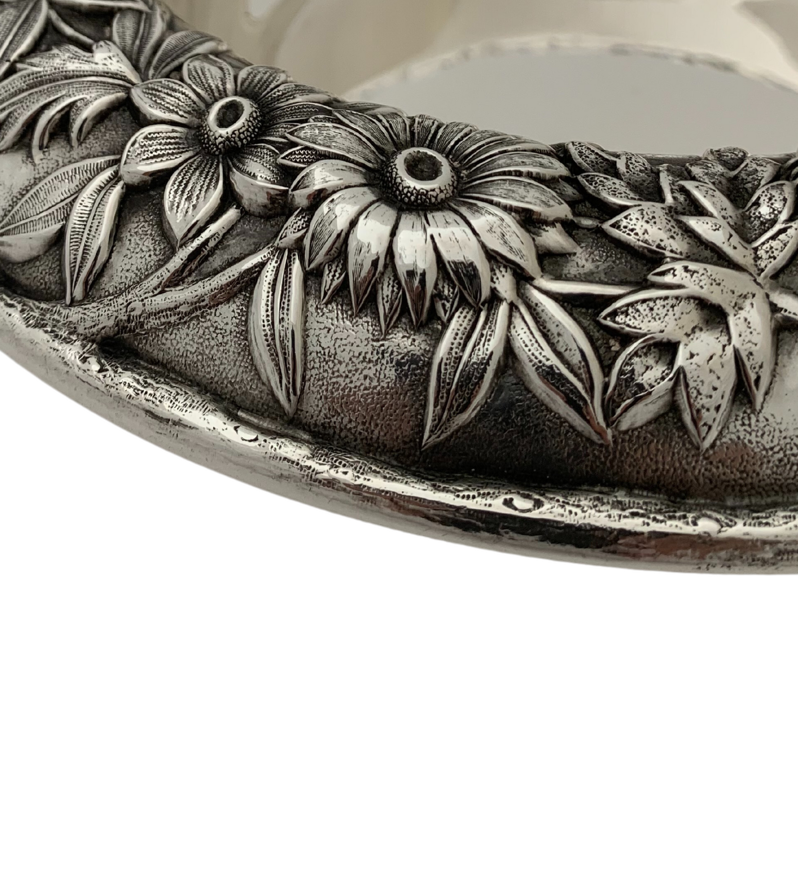 S. KIRK & SON 925 STERLING SILVER HANDMADE REPOUSSE FLORAL