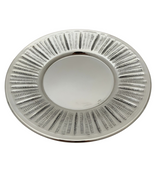 FINE 925 STERLING SILVER HANDMADE MODERN STRIATED & SHINY FINISH CUP & TRAY