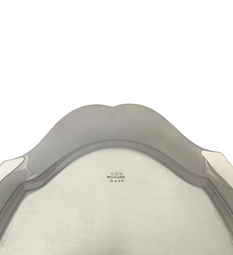 ANTIQUE REED & BARTON 925 STERLING SILVER HANDMADE SHINY SLEEK PLATTER TRAY