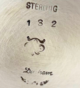 ANTIQUE DURHAM 925 STERLING SILVER HANDMADE JENSEN STYLE BLOSSOM CANDLESTICKS