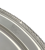 ANTIQUE GORHAM 925 STERLING SILVER HANDMADE MODERN TRIM SHINY SLEEK OVAL TRAY