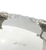 FINE 925 STERLING SILVER HANDMADE FLORAL LEAF APPLIQUE STRIATED ORNATE ESROG BOX