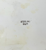 FINE 925 STERLING SILVER & GILDED HANDMADE BIRD LEAF ORNATE APPLIQUE ESROG BOX
