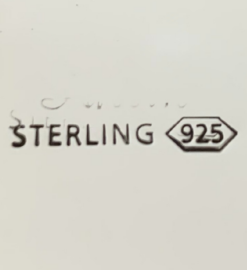 FINE 925 STERLING SILVER HANDMADE CHASED LEAF APPLIQUE MATTE SHINY WINE BOTTLE