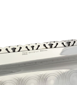 ITALIAN 925 STERLING SILVER HANDMADE SHELL LACE ORNATE RECTANGLE SERVING TRAY