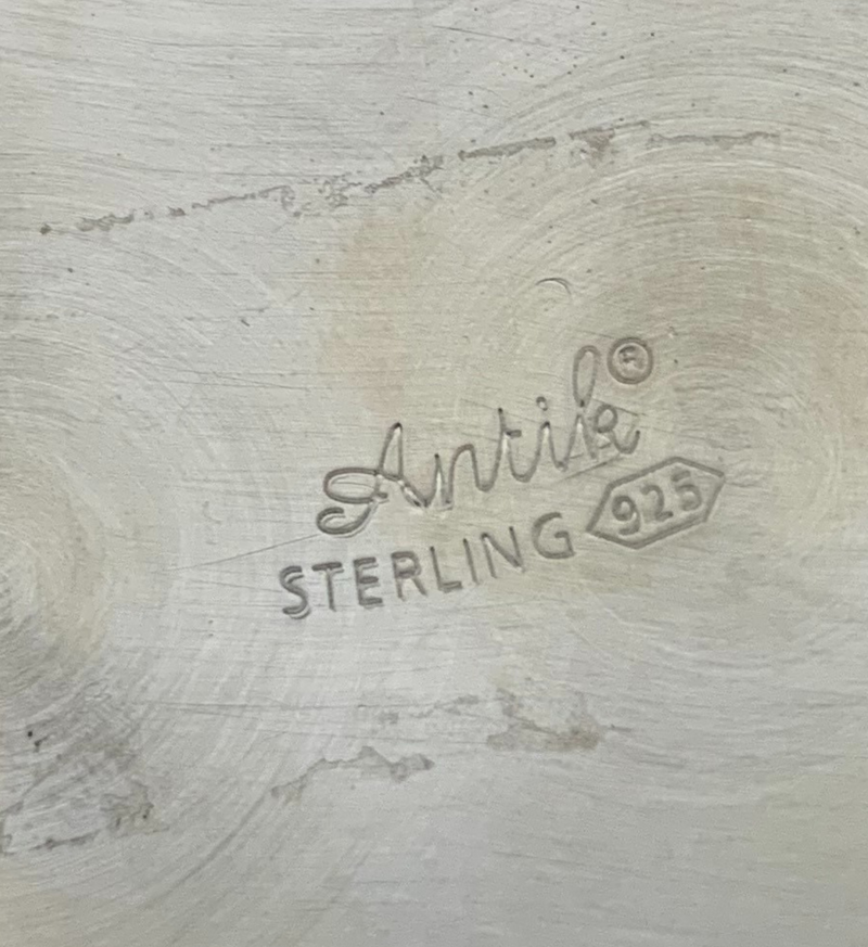 FINE 925 STERLING SILVER HANDMADE CHASED LEAF APPLIQUE MATTE JEWELRY ESROG BOX