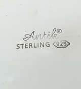 FINE 925 STERLING SILVER HANDMADE FLUTED LEAF APPLIQUE ORNATE JEWELRY ESROG BOX
