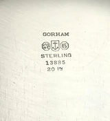 ANTIQUE GORHAM 925 STERLING SILVER HANDMADE MODERN TRIM SHINY SLEEK OVAL TRAY