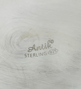 FINE 925 STERLING SILVER HANDMADE CHASED LEAF APPLIQUE ORNATE JEWELRY ESROG BOX