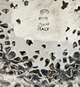 ITALIAN 925 STERLING SILVER & GILDED HANDMADE OPEN CHASED FILIGREE SALT HOLDER
