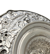 ANTIQUE TIFFANY & CO. 925 STERLING SILVER HANDMADE REPOUSSE CANDLE CHAMBERSTICKS