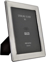 Italian 925 Sterling Silver Handmade Glossy Sleek Picture Frame (3.5x5)
