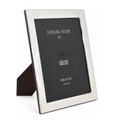 Italian 925 Sterling Silver Handmade Glossy Modern Picture Frame