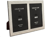 Gelco Italian 925 Sterling Silver Handmade Crocodile Double Picture Frame