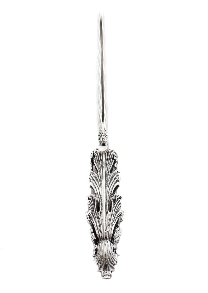 925 STERLING SILVER HANDCRAFTED HEAVY DETAILED LEAVES CANDLE HOLDER LIGHTER